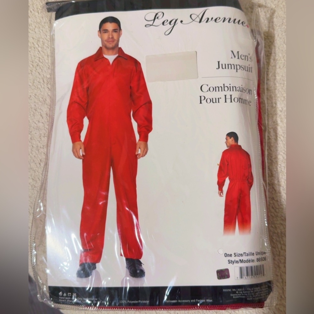 Men's Red Jumpsuit